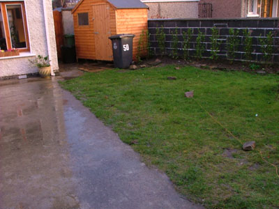 paved drive before